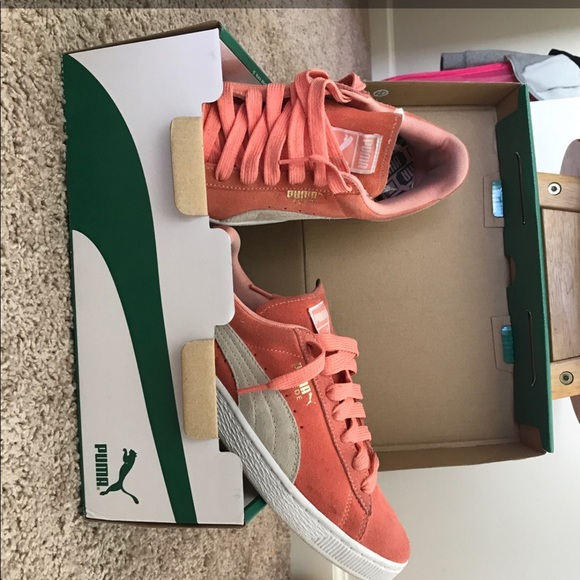 puma suede salmon